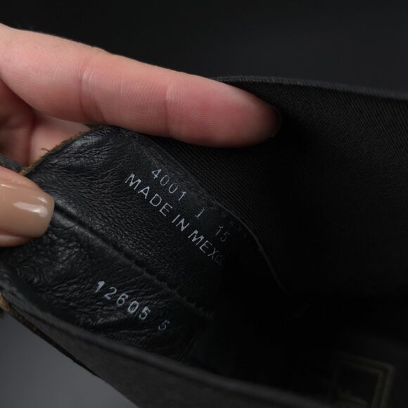 FRYE Stone Harness Chelsea Boots Black Boho Grunge Moto Biker Western Cowboy 9 - Picture 12 of 14